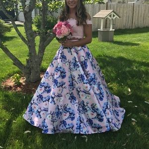 PINK ELLIE WILDE DESIGNER PROM DRESS